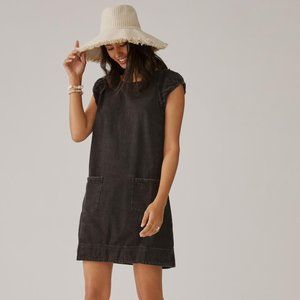 NWT Anthropologie Pilcro Ruffle-Shoulder Utility Mini Dress Size 10